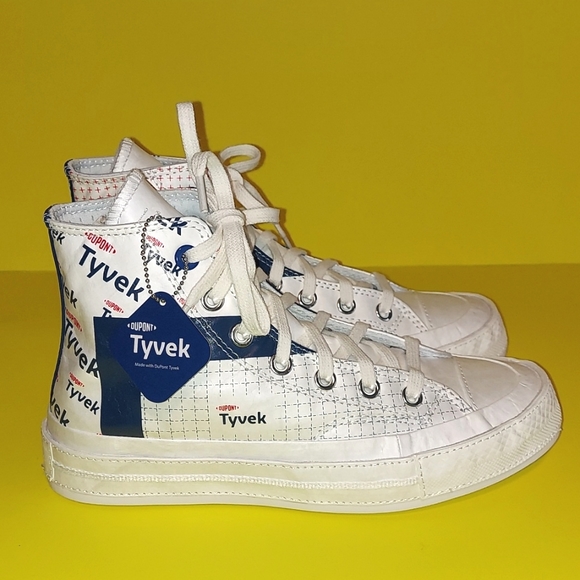 Converse Tyvek Limited Edition High Top Sneaker women's size 7 men's size 5 - Picture 3 of 13